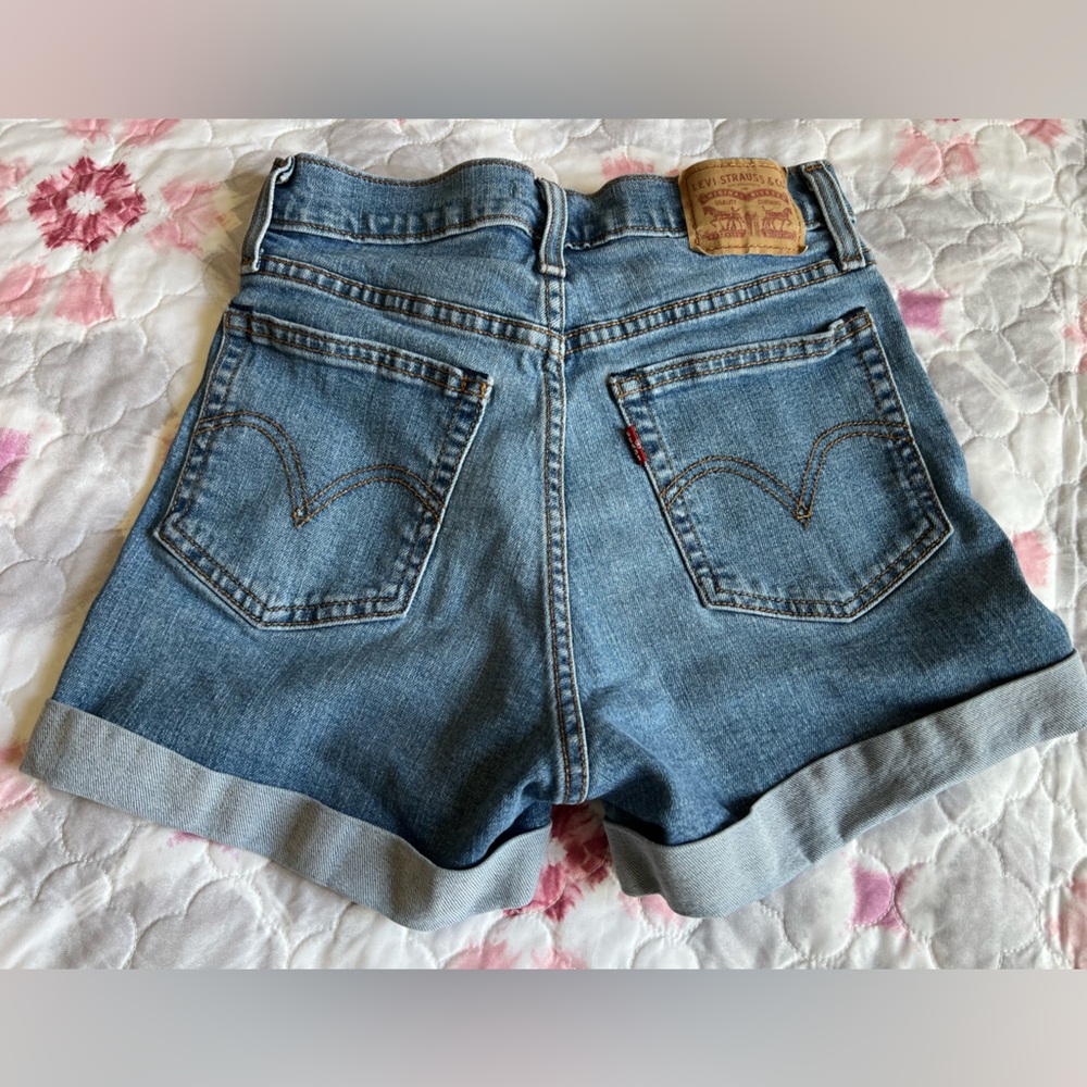 Levi's Light Blue Denim Jean Shorts